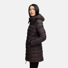 Marikoo Abendsternchen Herbst  Winter Steppjacke lang B603a Choco-Gr&ouml;&szlig;e M - Gr. 38