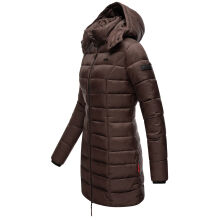 Marikoo Abendsternchen Herbst  Winter Steppjacke lang B603a Choco-Gr&ouml;&szlig;e M - Gr. 38
