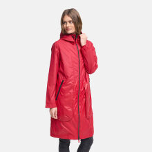 Navahoo Edelumhang Damen Parka Deep Red Gr&ouml;&szlig;e M - Gr.38