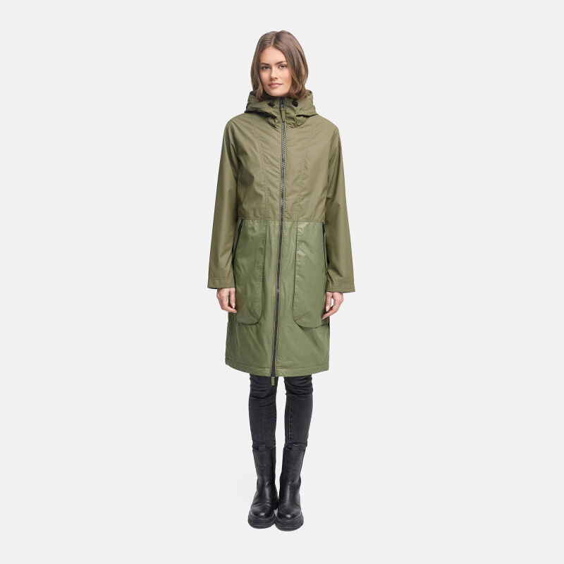 Navahoo Edelumhang Damen Parka Olive Leaf