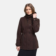 Navahoo Lächelstern Damenjacke in Woll-Optik gefüttert Choco Größe XS - Gr.34