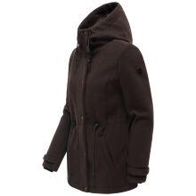 Navahoo Lächelstern Damenjacke in Woll-Optik gefüttert Choco Größe XS - Gr.34