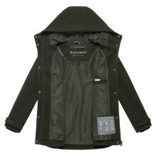 Navahoo Lächelstern Damenjacke in Woll-Optik gefüttert Dark Olive Größe XS - Gr.34