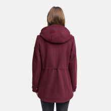 Navahoo L&auml;chelstern Damenjacke in Woll-Optik gef&uuml;ttert Wine Gr&ouml;&szlig;e L - Gr.40
