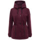 Navahoo L&auml;chelstern Damenjacke in Woll-Optik gef&uuml;ttert Wine Gr&ouml;&szlig;e XXL - Gr.44