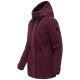 Navahoo L&auml;chelstern Damenjacke in Woll-Optik gef&uuml;ttert Wine Gr&ouml;&szlig;e XXL - Gr.44
