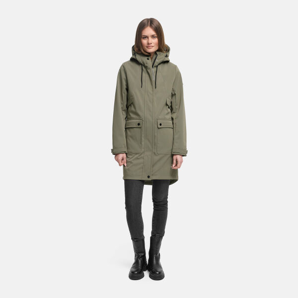 Navahoo Morgennebel Damen Softshelljacke Dusty Olive Größe XS - Gr.34