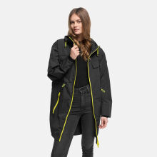 Marikoo Tr&uuml;ffelbonbon Damen Mantel Schwarz Gr&ouml;&szlig;e XXXL - Gr.46