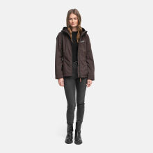 Marikoo Brombeere Damen &Uuml;bergangsjacke Fr&uuml;hlings Jacke Choco Gr&ouml;&szlig;e XXL - Gr. 44