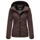 Marikoo Brombeere Damen &Uuml;bergangsjacke Fr&uuml;hlings Jacke Choco Gr&ouml;&szlig;e XXL - Gr. 44