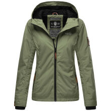 Marikoo Brombeere Damen &Uuml;bergangsjacke Fr&uuml;hlings Jacke Olive Leaf Gr&ouml;&szlig;e XL - Gr. 42