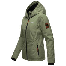 Marikoo Brombeere Damen &Uuml;bergangsjacke Fr&uuml;hlings Jacke Olive Leaf Gr&ouml;&szlig;e XL - Gr. 42