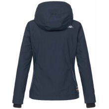 Marikoo Erdbeere Damen &Uuml;bergangsjacke leicht gef&uuml;ttert mit Kapuze Navy-Gr&ouml;&szlig;e 3XL - Gr. 46