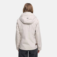 Marikoo Erdbeere Damen &Uuml;bergangsjacke leicht gef&uuml;ttert mit Kapuze Bone-Gr&ouml;&szlig;e S - Gr. 36