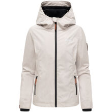 Marikoo Erdbeere Damen &Uuml;bergangsjacke leicht gef&uuml;ttert mit Kapuze Bone-Gr&ouml;&szlig;e M - Gr. 38