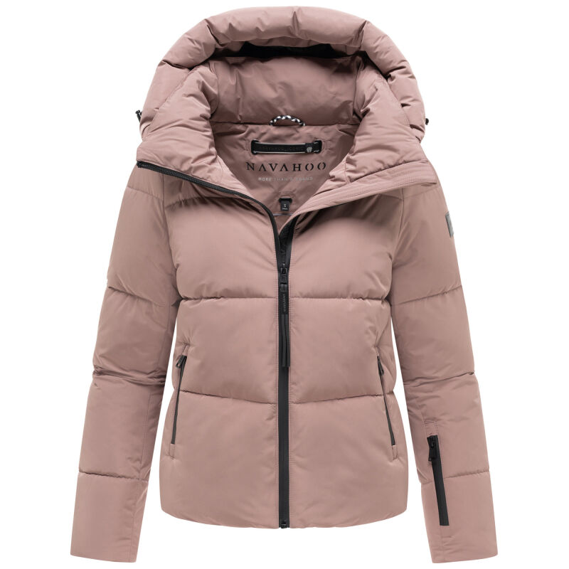 Navahoo Frostherz Damen Winter Steppjacke Mauve Gr&ouml;&szlig;e M - Gr. 38