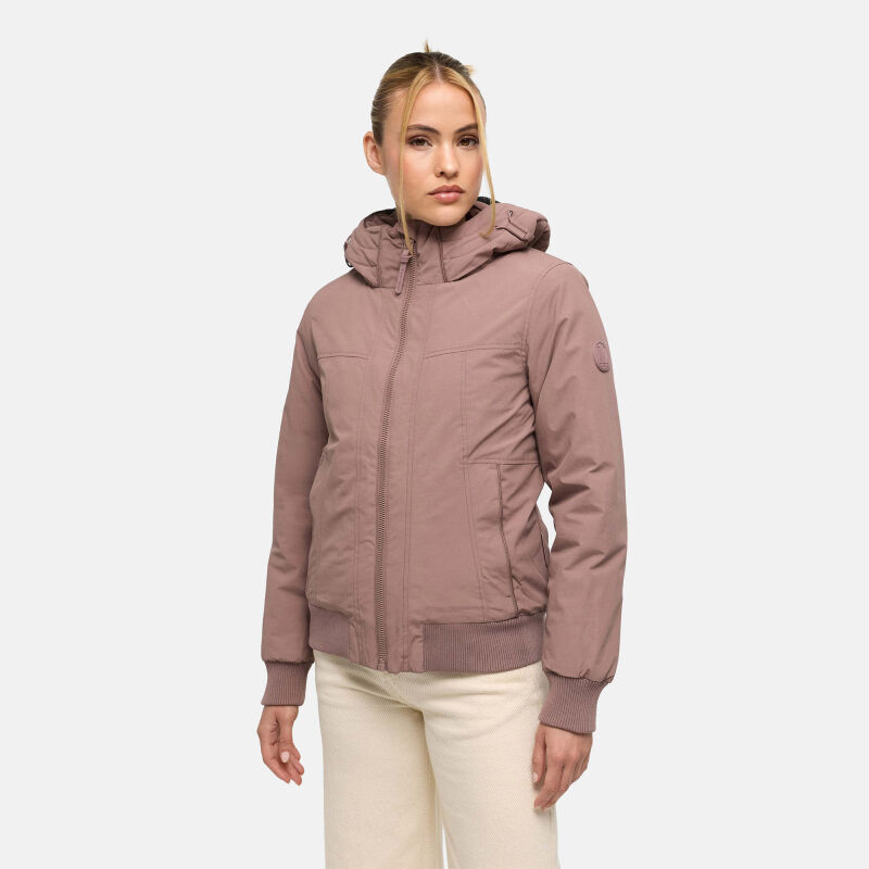 Marikoo Mooni Damen Herbst Caban Jacke Mauve Gr&ouml;&szlig;e XXL - Gr. 44