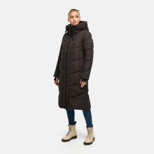 Marikoo Nadaree lange Damen Winter Steppjacke Choco Gr&ouml;&szlig;e S - Gr. 36