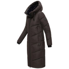 Marikoo Nadaree lange Damen Winter Steppjacke Choco Gr&ouml;&szlig;e S - Gr. 36