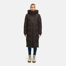 Marikoo Nadaree lange Damen Winter Steppjacke Choco Gr&ouml;&szlig;e L - Gr. 40