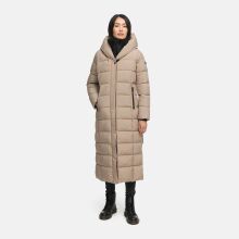 Marikoo Pakoraa Damen Winter Steppmantel Parka TaupeGrey Gr&ouml;&szlig;e XS - Gr.34
