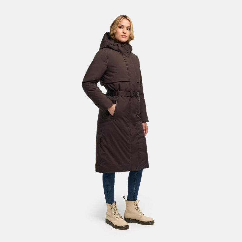 Navahoo Waldbummler Damen Herbst Winter Parka Choco Gr&ouml;&szlig;e M - Gr. 38