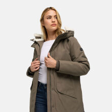 Navahoo Bibber-Beauty Damen Parka Stone Brown Gr&ouml;&szlig;e M - Gr.38