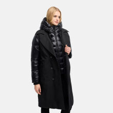 Navahoo City-Glow Damen Trenchcoat Schwarz Gr&ouml;&szlig;e L - Gr.40