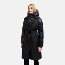 Navahoo City-Glow Damen Trenchcoat Schwarz Gr&ouml;&szlig;e L - Gr.40
