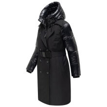 Navahoo City-Glow Damen Trenchcoat Schwarz Gr&ouml;&szlig;e L - Gr.40