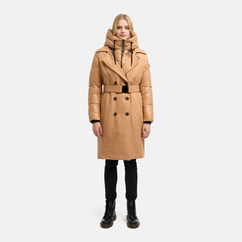 Navahoo City-Glow Damen Trenchcoat Camel
