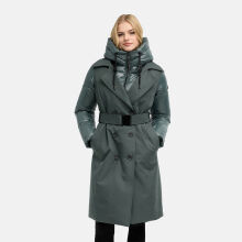 Navahoo City-Glow Damen Trenchcoat Stone Green Gr&ouml;&szlig;e L - Gr.40