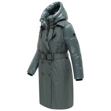 Navahoo City-Glow Damen Trenchcoat Stone Green Gr&ouml;&szlig;e L - Gr.40