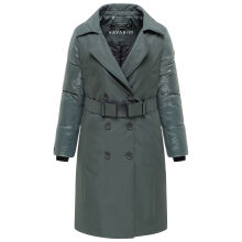 Navahoo City-Glow Damen Trenchcoat Stone Green Gr&ouml;&szlig;e L - Gr.40
