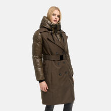 Navahoo City-Glow Damen Trenchcoat Dark Green Gr&ouml;&szlig;e XS - Gr.34