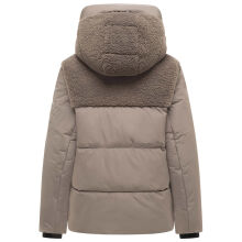 Marikoo Elidee Damen Teddypl&uuml;sch Jacke Stone Brown Gr&ouml;&szlig;e S - Gr.36
