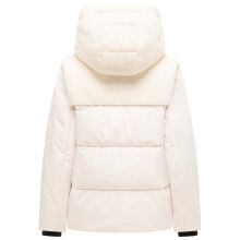 Marikoo Elidee Damen Teddypl&uuml;sch Jacke Cream Gr&ouml;&szlig;e XL - Gr.42