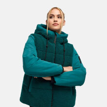 Marikoo Elidee Damen Teddypl&uuml;sch Jacke Ocean Green Gr&ouml;&szlig;e M - Gr.38