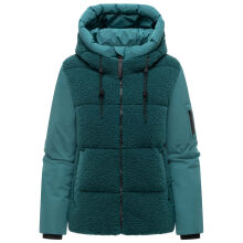 Marikoo Elidee Damen Teddypl&uuml;sch Jacke Ocean Green Gr&ouml;&szlig;e M - Gr.38