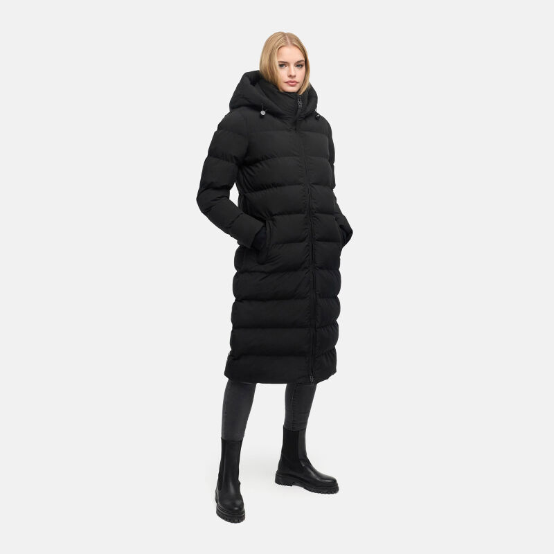 Marikoo Harukaa Damen Steppmantel Schwarz