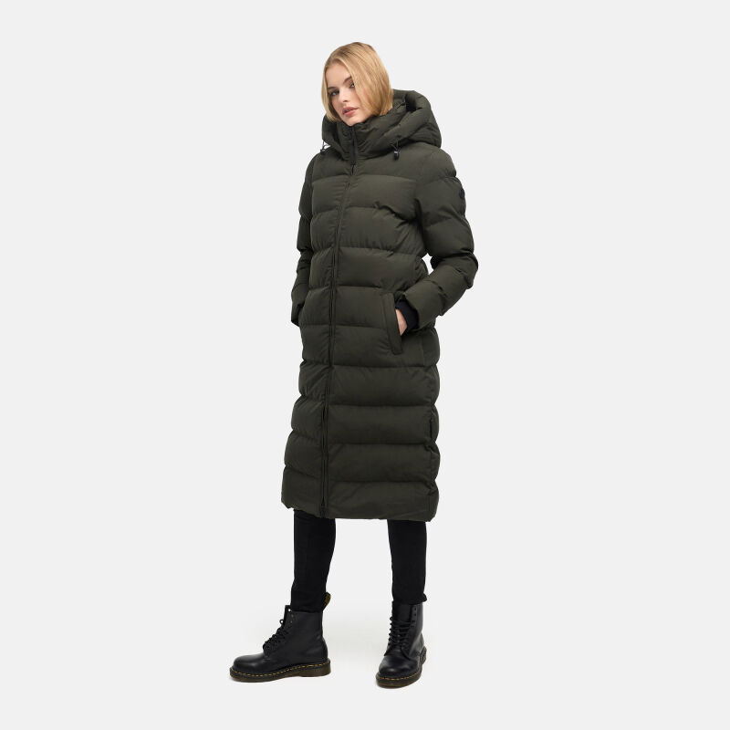 Marikoo Harukaa Damen Steppmantel Dark Olive Gr&ouml;&szlig;e M - Gr.38
