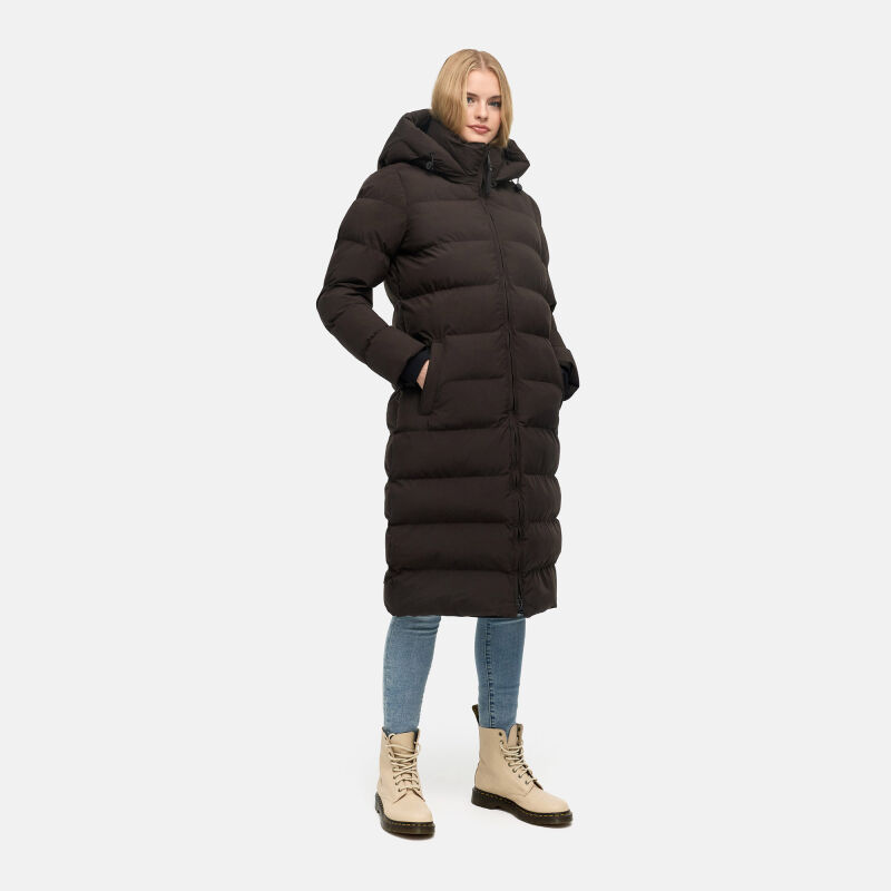 Marikoo Harukaa Damen Steppmantel Choco