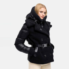 Navahoo Kuschelh&auml;schen Damen Teddy Jacke Mit Futter Schwarz Gr&ouml;&szlig;e XS - Gr.34