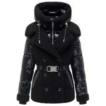 Navahoo Kuschelh&auml;schen Damen Teddy Jacke Mit Futter Schwarz Gr&ouml;&szlig;e S - Gr.36