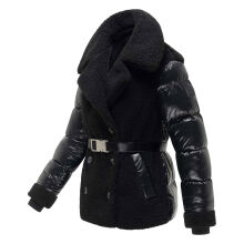 Navahoo Kuschelh&auml;schen Damen Teddy Jacke Mit Futter Schwarz Gr&ouml;&szlig;e S - Gr.36