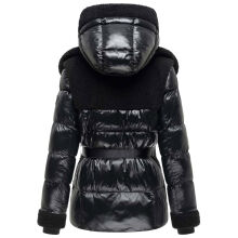 Navahoo Kuschelh&auml;schen Damen Teddy Jacke Mit Futter Schwarz Gr&ouml;&szlig;e M - Gr.38