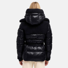 Navahoo Kuschelh&auml;schen Damen Teddy Jacke Mit Futter Schwarz Gr&ouml;&szlig;e XL - Gr.42