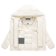 Navahoo Kuschelh&auml;schen Damen Teddy Jacke Mit Futter Offwhite Gr&ouml;&szlig;e L - Gr.40