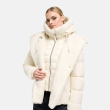 Navahoo Kuschelh&auml;schen Damen Teddy Jacke Mit Futter Offwhite Gr&ouml;&szlig;e XL - Gr.42