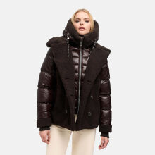Navahoo Kuschelh&auml;schen Damen Teddy Jacke Mit Futter Choco Gr&ouml;&szlig;e M - Gr.38